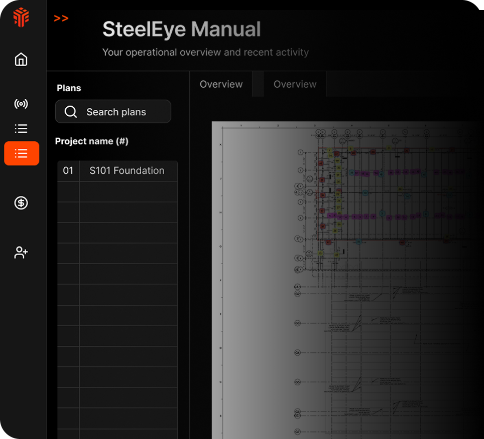 Manual mode interface mockup